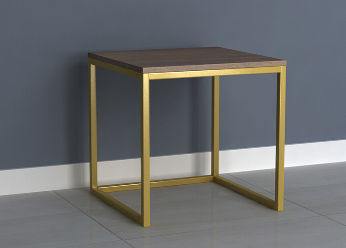 Elyse Grey Stained Mango Wood End Table